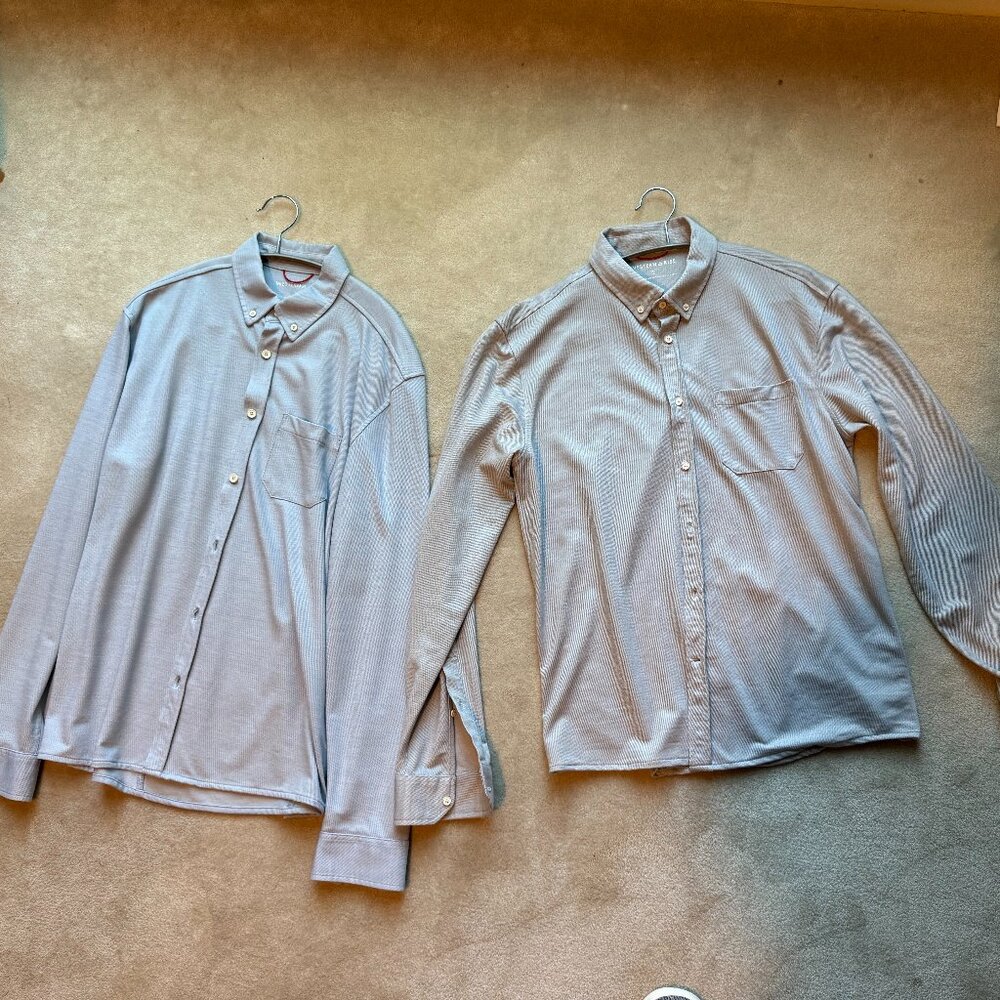 Western Rise Merino Wool "Limitless" Button-Down Shirts (Set of 2)